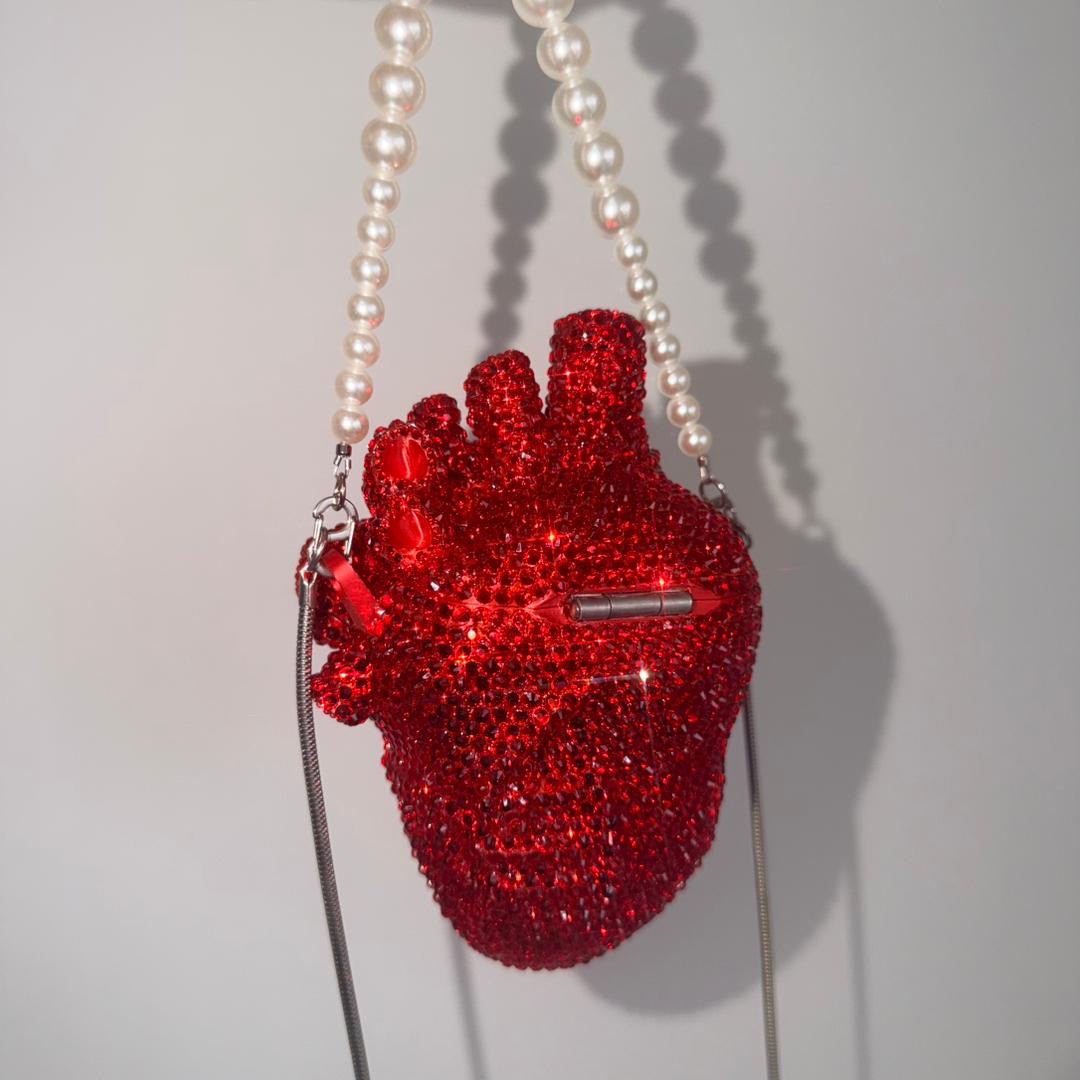 Anatomical Heart Clutch Bag