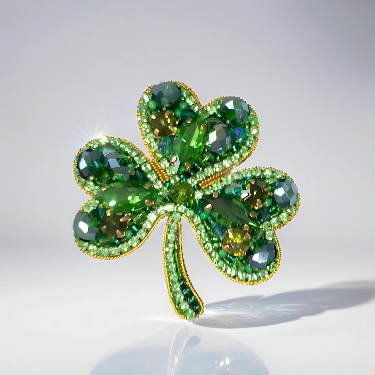 Shamrock Brooch