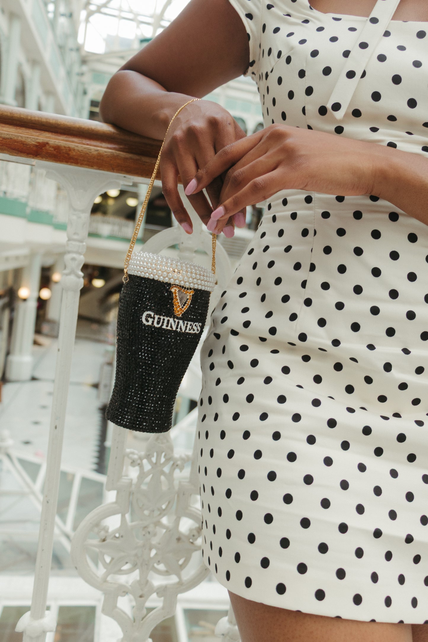 Sparkly Crystal Pint Clutch Bag