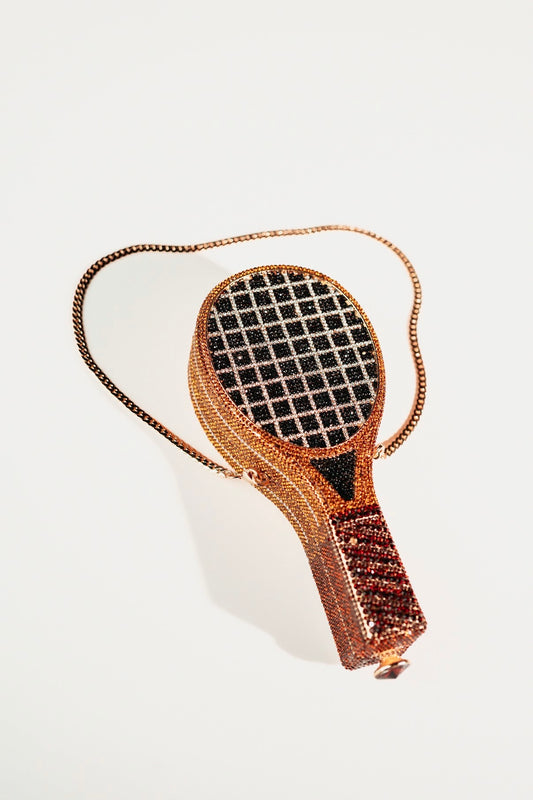 Swarovski Tennis Racket Clutch