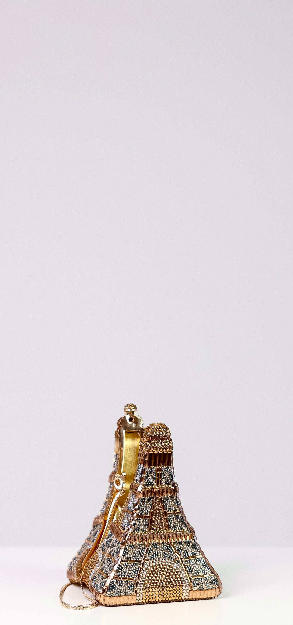 Sparkly Eiffel Tower Clutch Bag