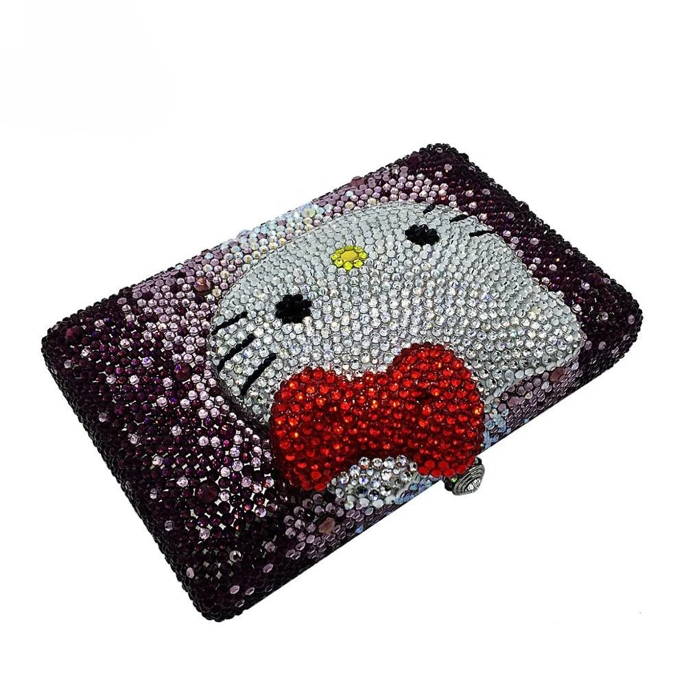 Hello Kitty Crystal 3D Rectangle Clutch