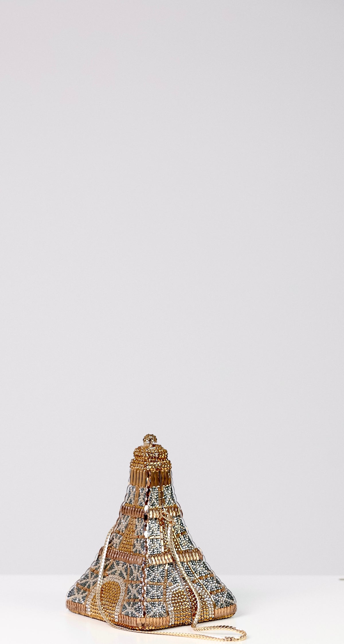 Sparkly Eiffel Tower Clutch Bag