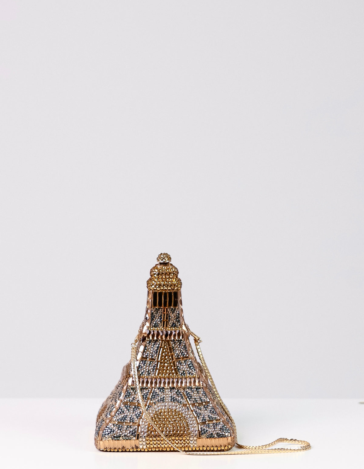 Sparkly Eiffel Tower Clutch Bag
