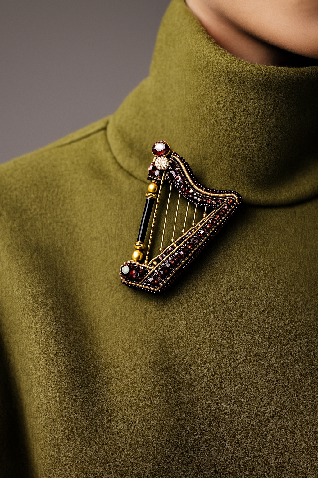 Harp Brooch