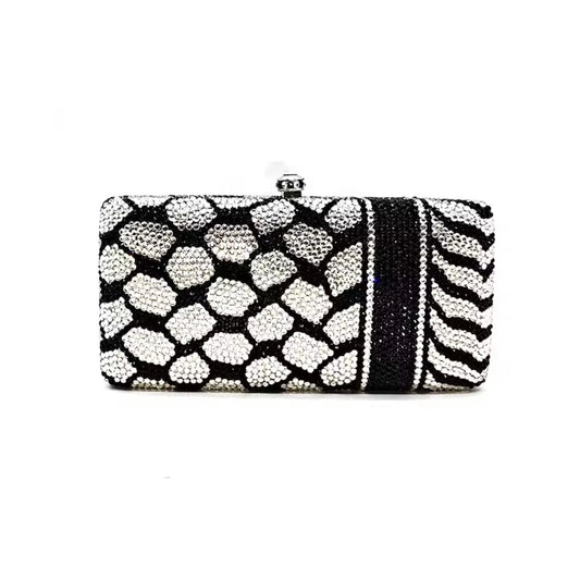 Keffiyeh Crystal Clutch