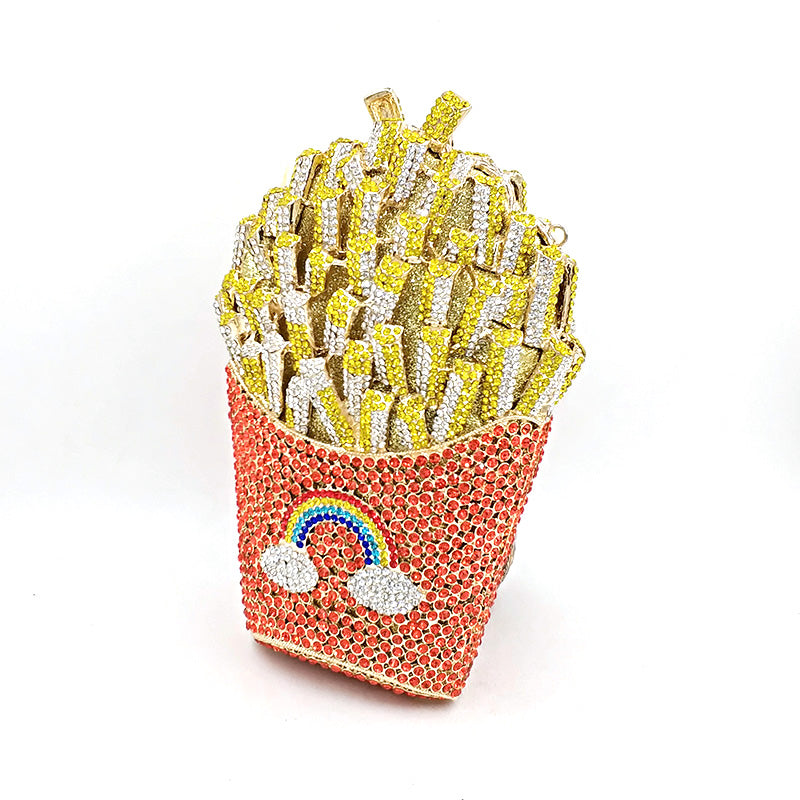 French Fries Crystal Clutch