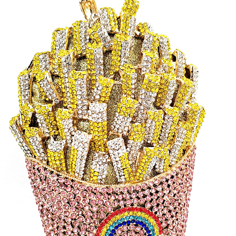 French Fries Crystal Clutch