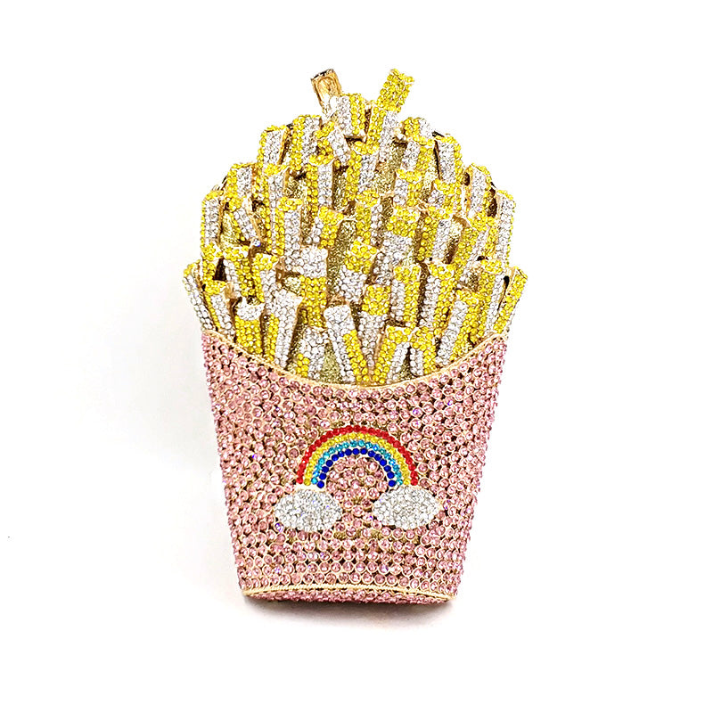 French Fries Crystal Clutch