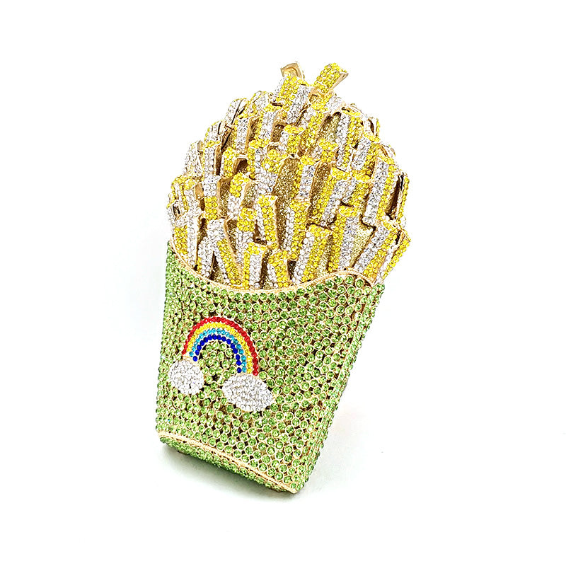 French Fries Crystal Clutch