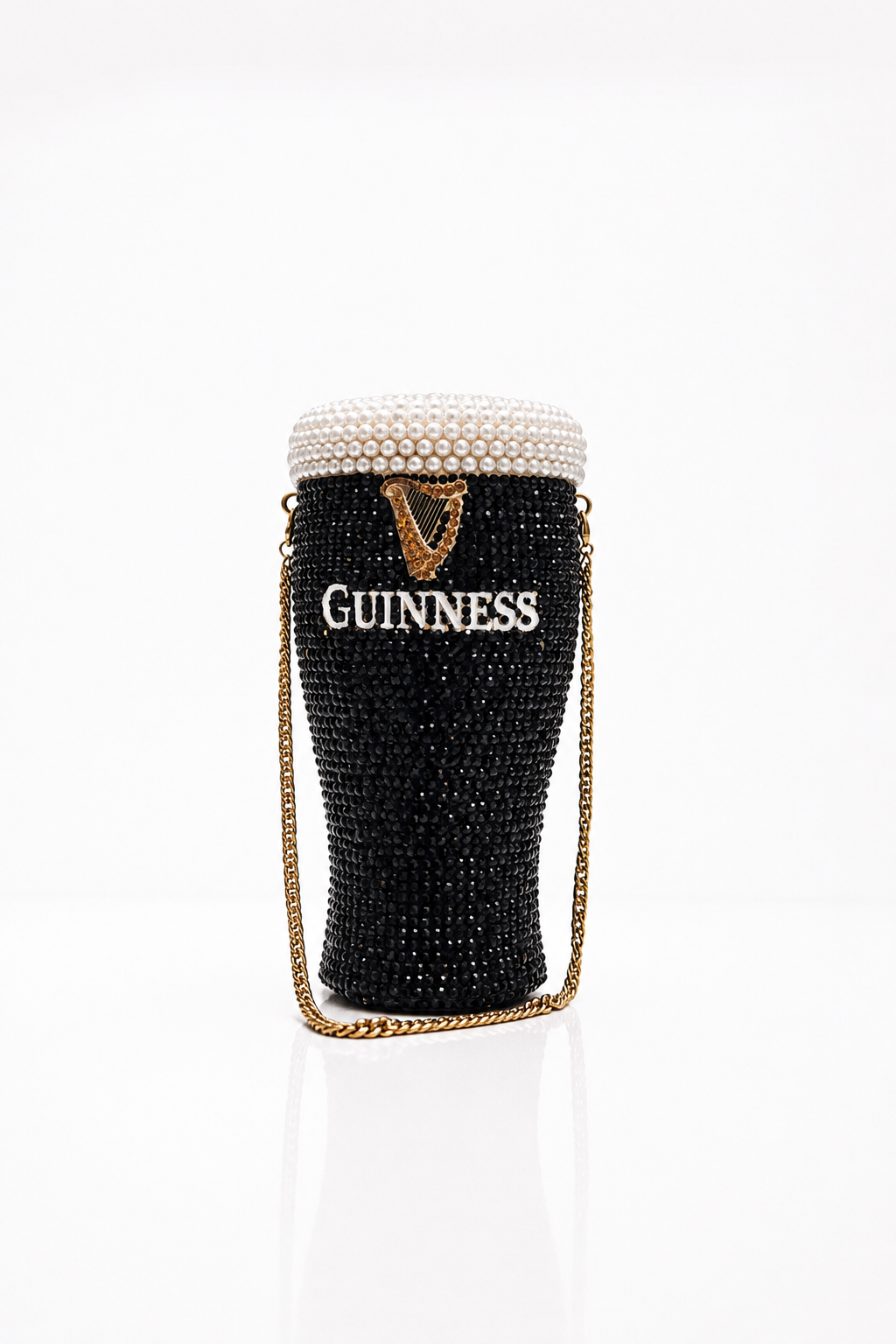Sparkly Crystal Pint Clutch Bag