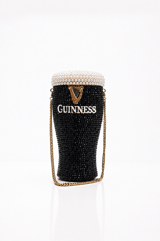 Sparkly Crystal Pint Clutch Bag